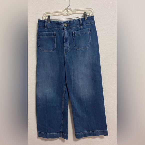 Anthropologie Pilcro the skipper high rise wide leg cropped Jean - Picture 2 of 9